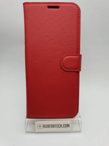 Galaxy S9 Plus Wallet Case Plain Red