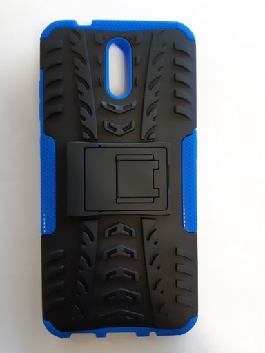 Nokia 2.3 Back Case Black/Blue with Kick Stand