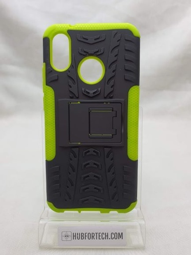 Huawei P20 Lite Hard Back Black/Lime Green with Stand