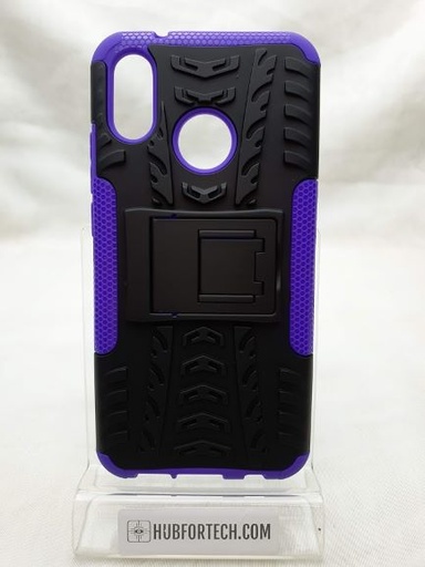 Huawei P20 Lite Hard Back Black/Purple with Stand