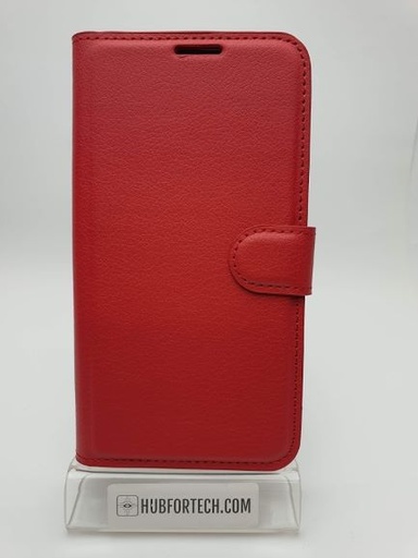 P30 Pro Wallet Case Plain Red