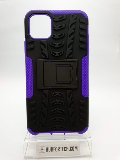 iPhone 11 Pro Max 6.5 Back Case with stand Black/Purple