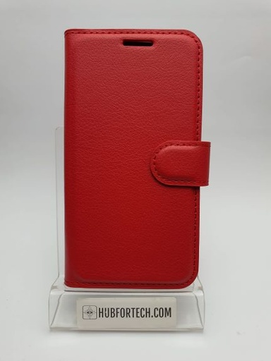 iPhone 12 Mini Wallet Case Plain Red