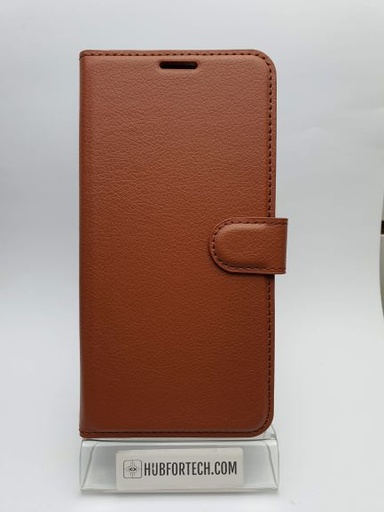 iPhone 12 Pro Max Wallet Case Plain Brown