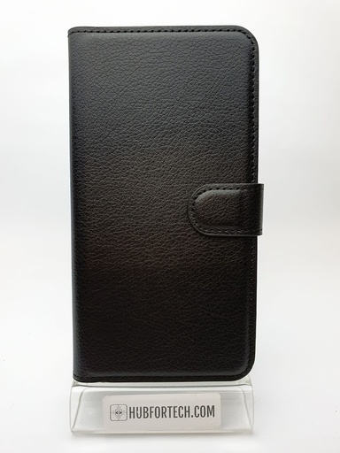 iPhone 6Plus/6SPlus Wallet Plain Case Black