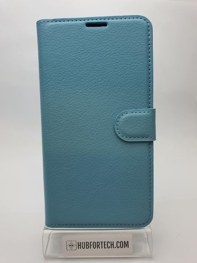 iPhone X/XS Wallet Case Plain Light Blue