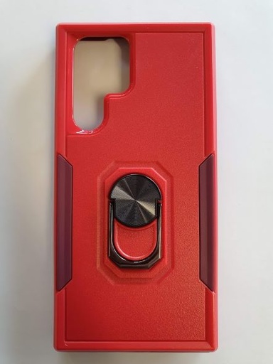 Samsung Galaxy S22 Ultra Back Case with Ring Stent Red