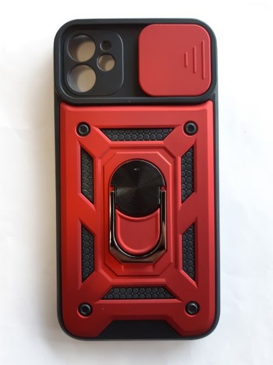 iPhone 11 Back Case with camera cover Red