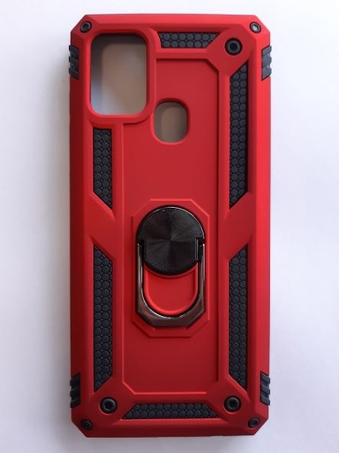 Galaxy A21S Back Case red with ring stent