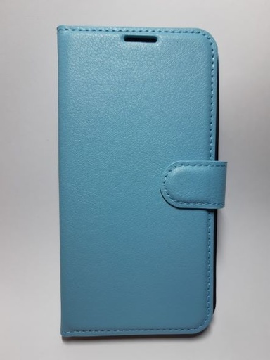 iPhone 13 Book Case with card holder light blue