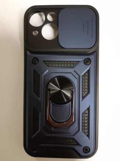 iPhone 14 Back Case with camera cover blue