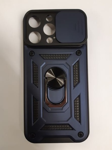iPhone 14 Pro Max back case with camera cover blue