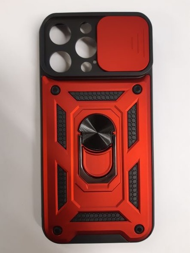 iPhone 14 Pro Max back case with camera cover red