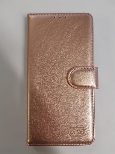 iPhone 14 Book Case with card holder rose gold