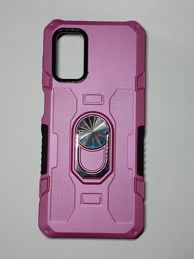 Galaxy A12 back case with ring stent pink