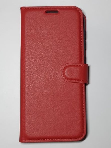 Galaxy A10 Wallet Case Plain Red