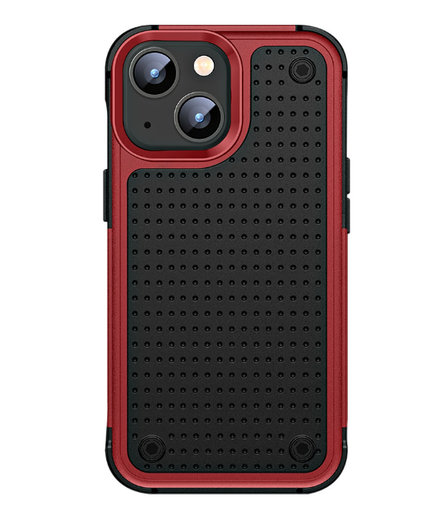 Apple iPhone 14 Plus Strong Back Case Drilled Red
