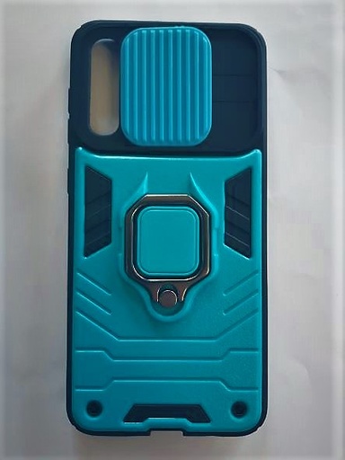 Galaxy A50 Back case blue with square ring stent