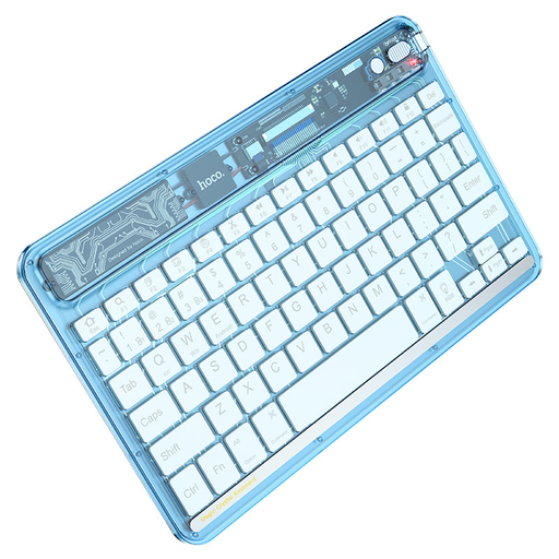 HOCO S55 Bluetooth Transparent Keyboard Blue RGB