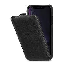 iPhone XR flip case Plain Black